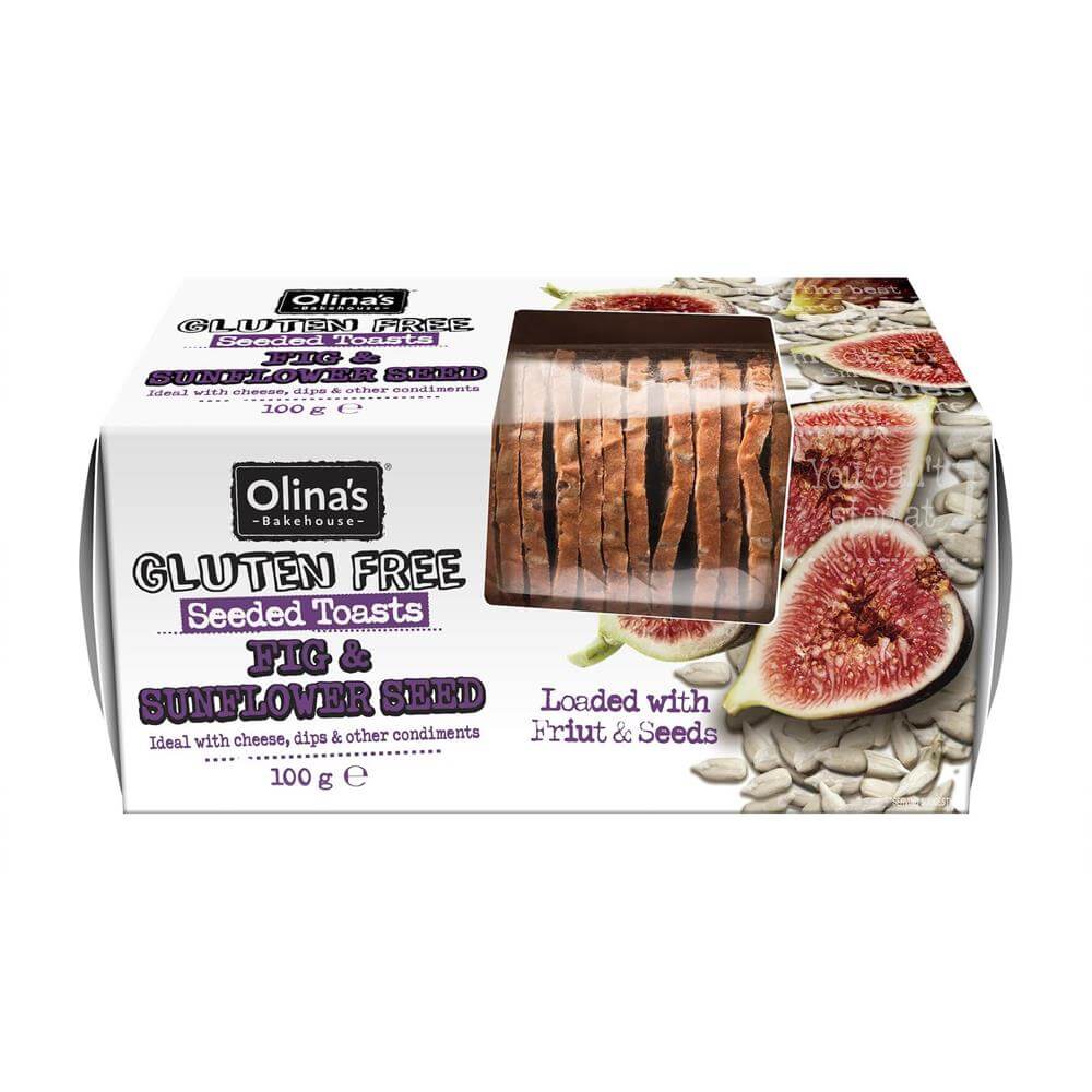 OLINA'S BAKEHOUSE - SEEDED TOAST FIG AND SUNFLOWER 100G
